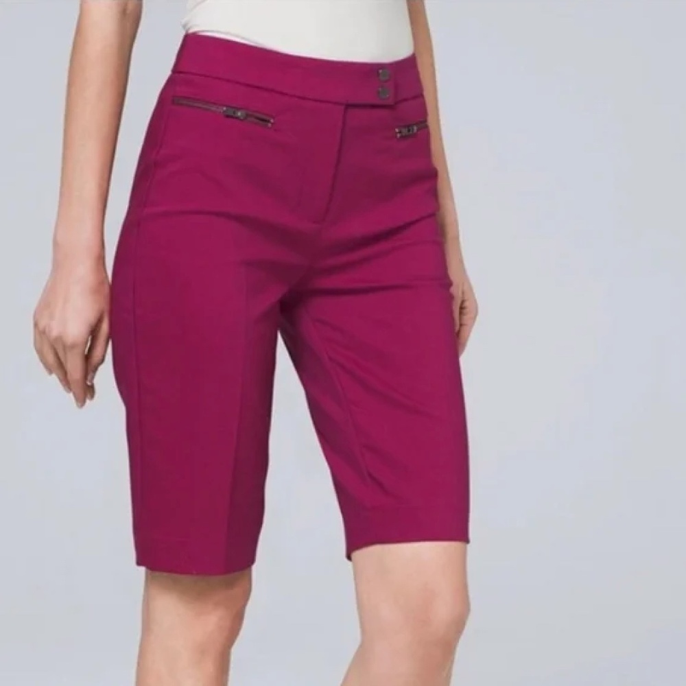 White House Black Market Magenta Bermuda Shorts